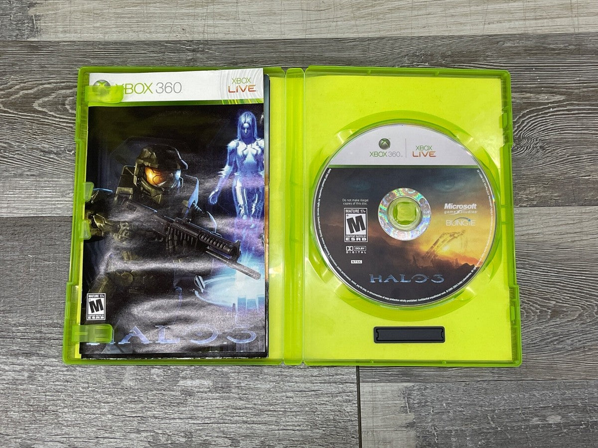 Halo 3 Xbox 360 disc and manual