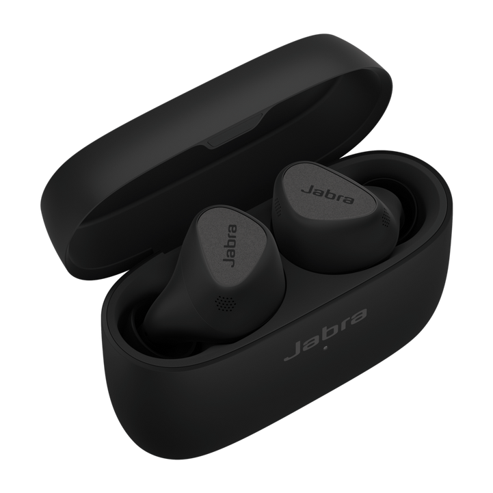Jabra Elite 5 Titanium Black with charging case