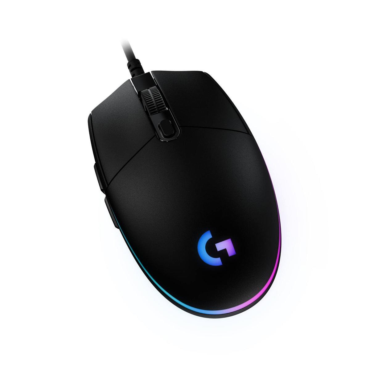 Logitech G203 black front view
