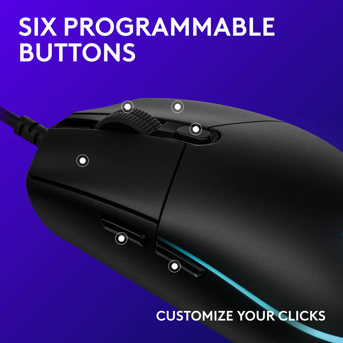 Logitech G203 programmable buttons