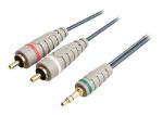 Bandridge BAL3402 2m stereo audio cable connector view