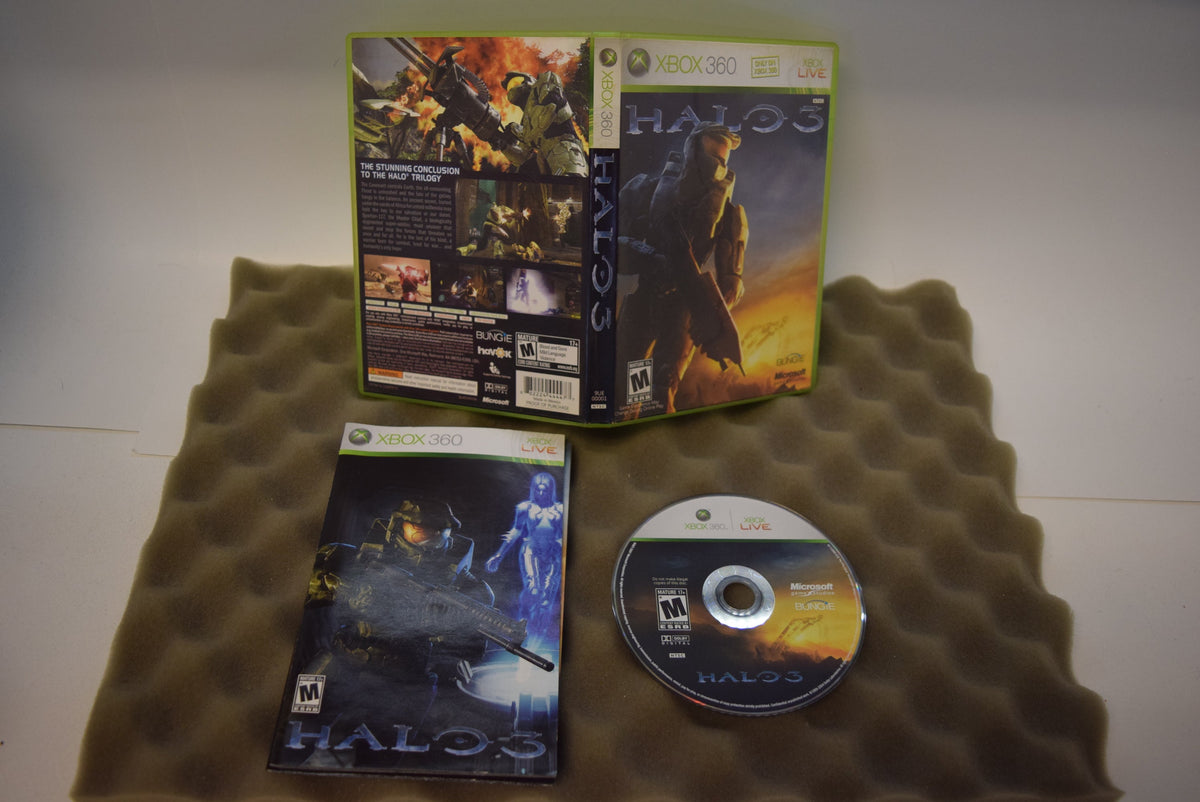Halo 3 Xbox 360 case manual disc
