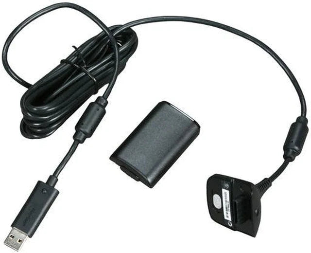 Xbox 360 Play and Charge Kit cable and battery