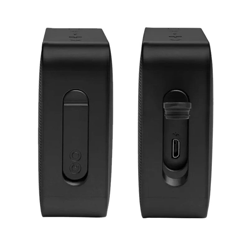 JBL Go Essential Black side and rear view